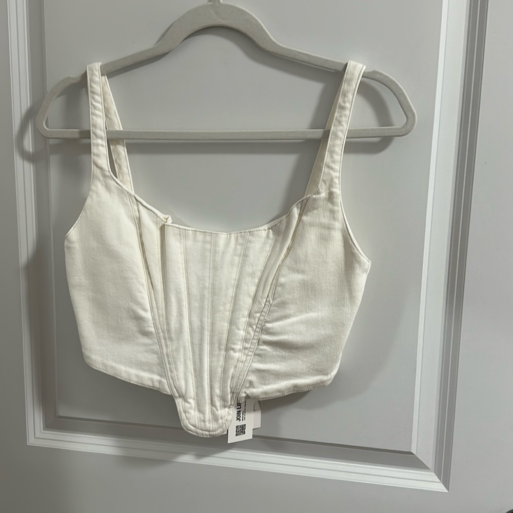 NWT Zara corset top